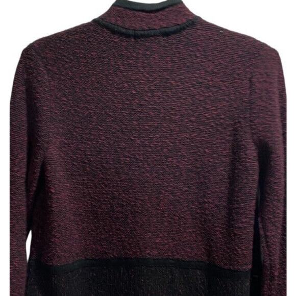 Karl Lagerfeld Paris Ongoing Mulled Wine Sweater Cardigan L8WS0713 Size Large - Picture 6 of 12